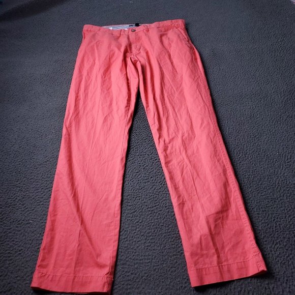 Tommy Hilfiger Chino Pants Mens 34 x32 Pink - Picture 1 of 7